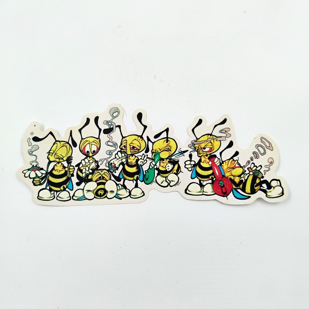THC Clothing 2000BC Bee Sticker Vintage 1990's High 420 California Stoned Rasta